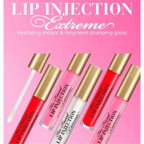 TOO FACED - NEW Set of 2 Travel Size Lip Injection Extreme Lip Plumpers/Original - Picture 13 of 15